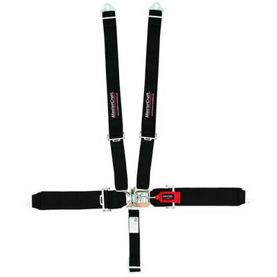 MasterCraft Safety 2 Inch x2 Inch Bolt-in Dual Harness Belt (Black) - 113004